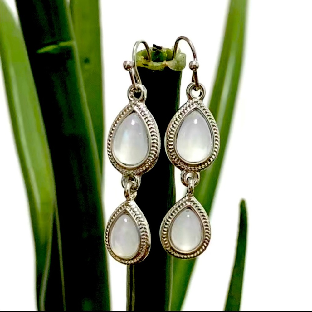 Moonstone earrings